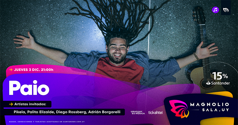 Paio - Artistas invitados: Pikela, Palito Elizalde, Diego Rossberg, Adrián Borgarelli en Magnolio Sala