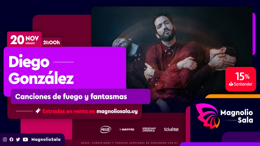 Diego González - Canciones de fuego y fantasmas en Magnolio Sala