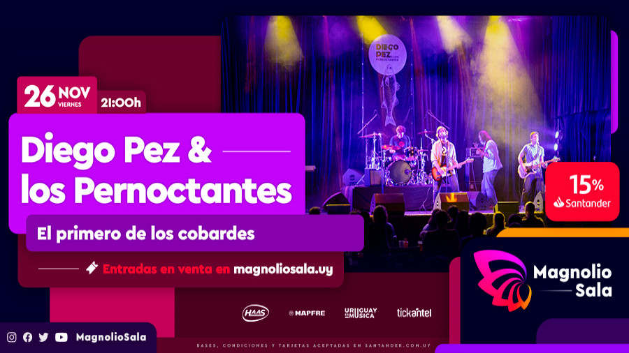Diego Pez & los Pernoctantes - El primero de los cobardes en Magnolio Sala