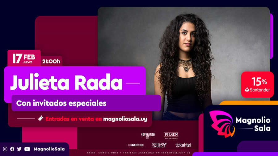 Julieta Rada - Con invitados especiales en Magnolio Sala