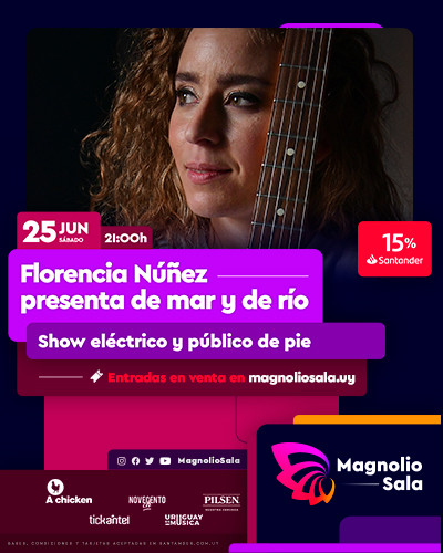 Florencia Núñez presenta de mar y de río - Show eléctrico y público de pie en Magnolio Sala