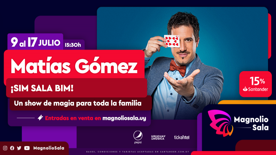 Matías Gómez  ¡SIM SALA BIM! - Un show de magia para toda la familia en Magnolio Sala