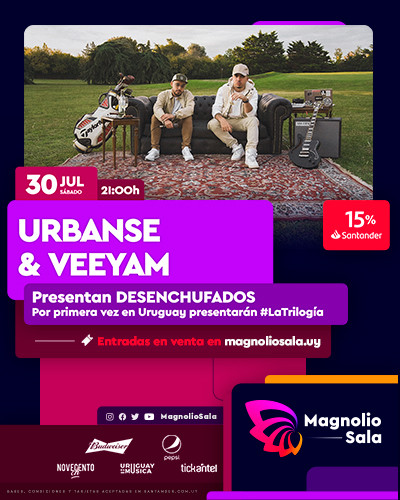 Urbanse & Veeyam - Presentan Desenchufados. Por primera vez en Uruguay, presentarán #LaTrilogía. en Magnolio Sala
