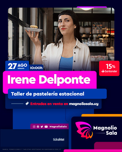 Irene Delponte - Taller de pastelería estacional en Magnolio Sala