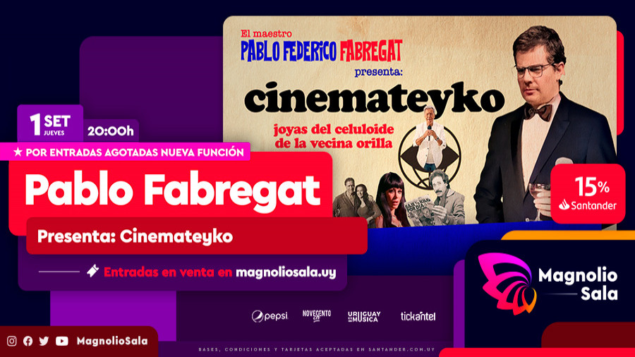 Cinemateyko - Un festival del mejor cine argentino, con la curaduría del mejor comunicador del país: Pablo Fabregat en Magnolio Sala