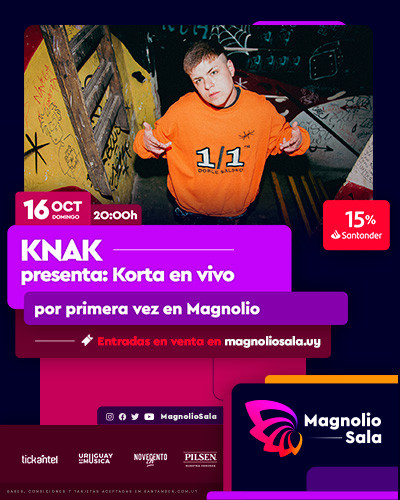 KNAK presenta: Korta en vivo DOM 16 OCT - 20:00h en Magnolio Sala