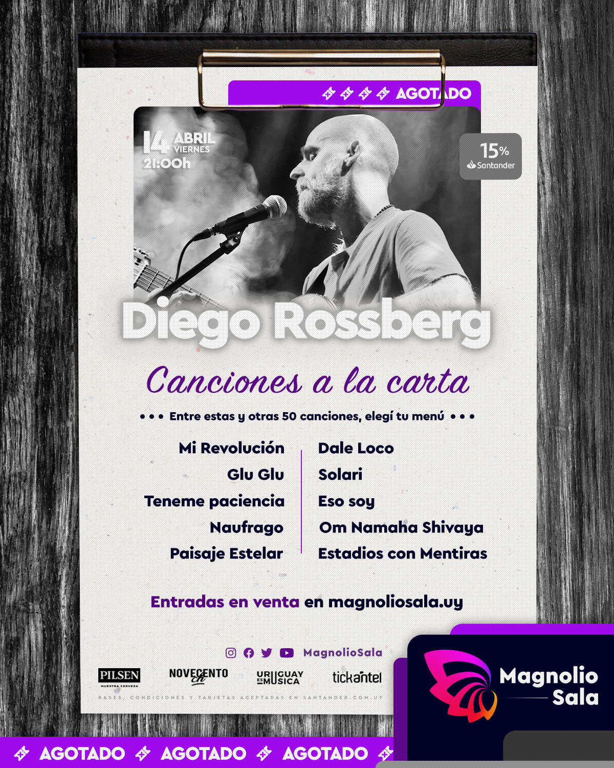 Diego Rossberg - Canciones a la carta en Magnolio Sala