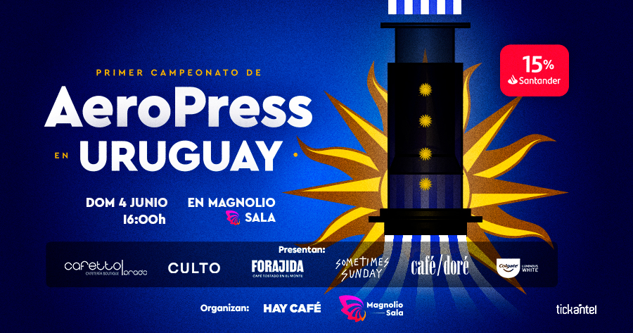 Primer campeonato de AeroPress en Uruguay en Magnolio Sala