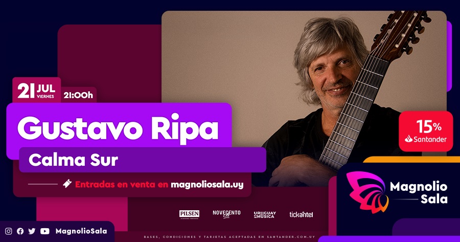 Gustavo Ripa - Calma Sur en Magnolio Sala