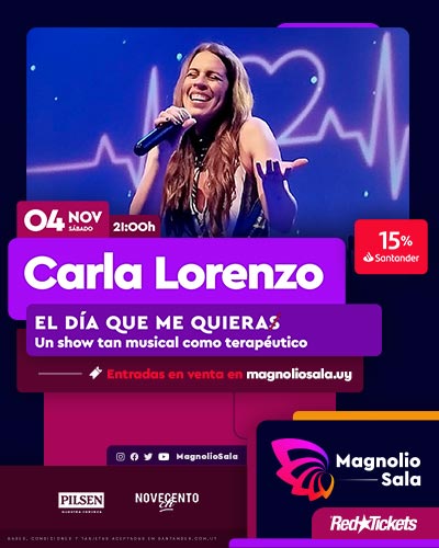 Carla Lorenzo - El día que me quieras -Un show tan musical como terapéutico en Magnolio Sala