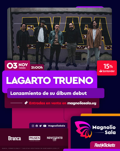 Lagarto Trueno - Lanzamiento de su álbum debut en Magnolio Sala