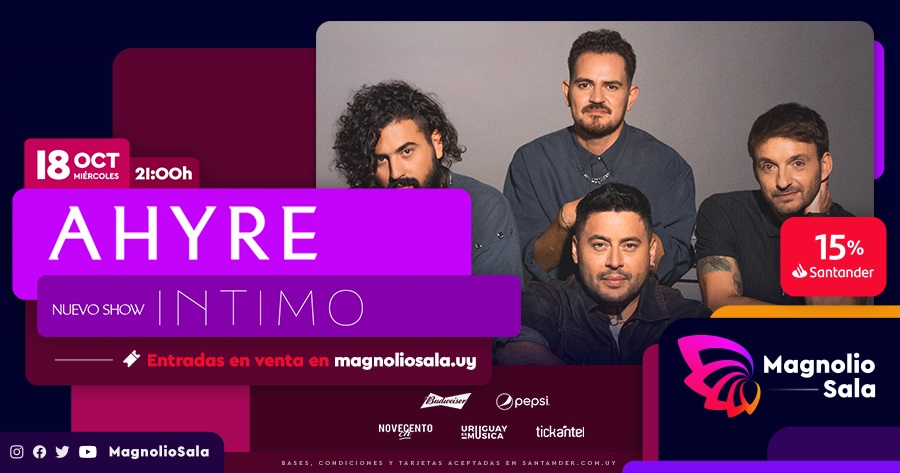 AHYRE - Nuevo show íntimo en Magnolio Sala