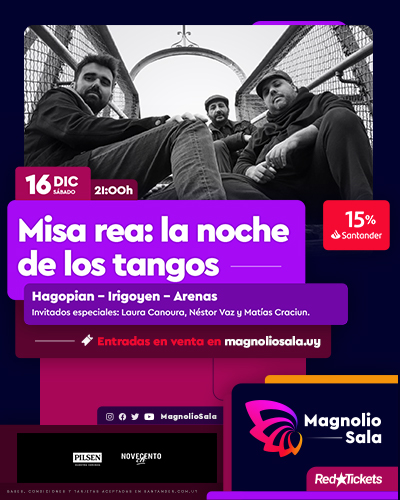 Misa rea: la noche de los tangos - Hagopian - Irigoyen - Arenas en Magnolio Sala