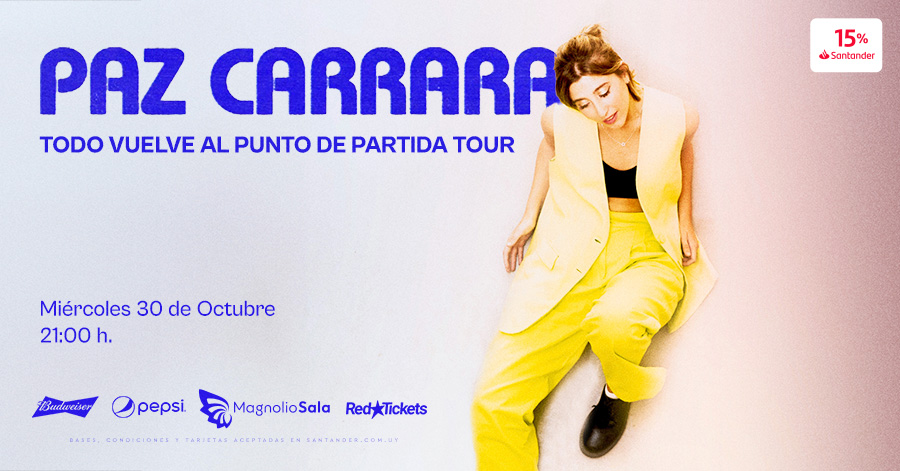 PAZ CARRARA - Todo vuelve al punto de partida TOUR en Magnolio Sala