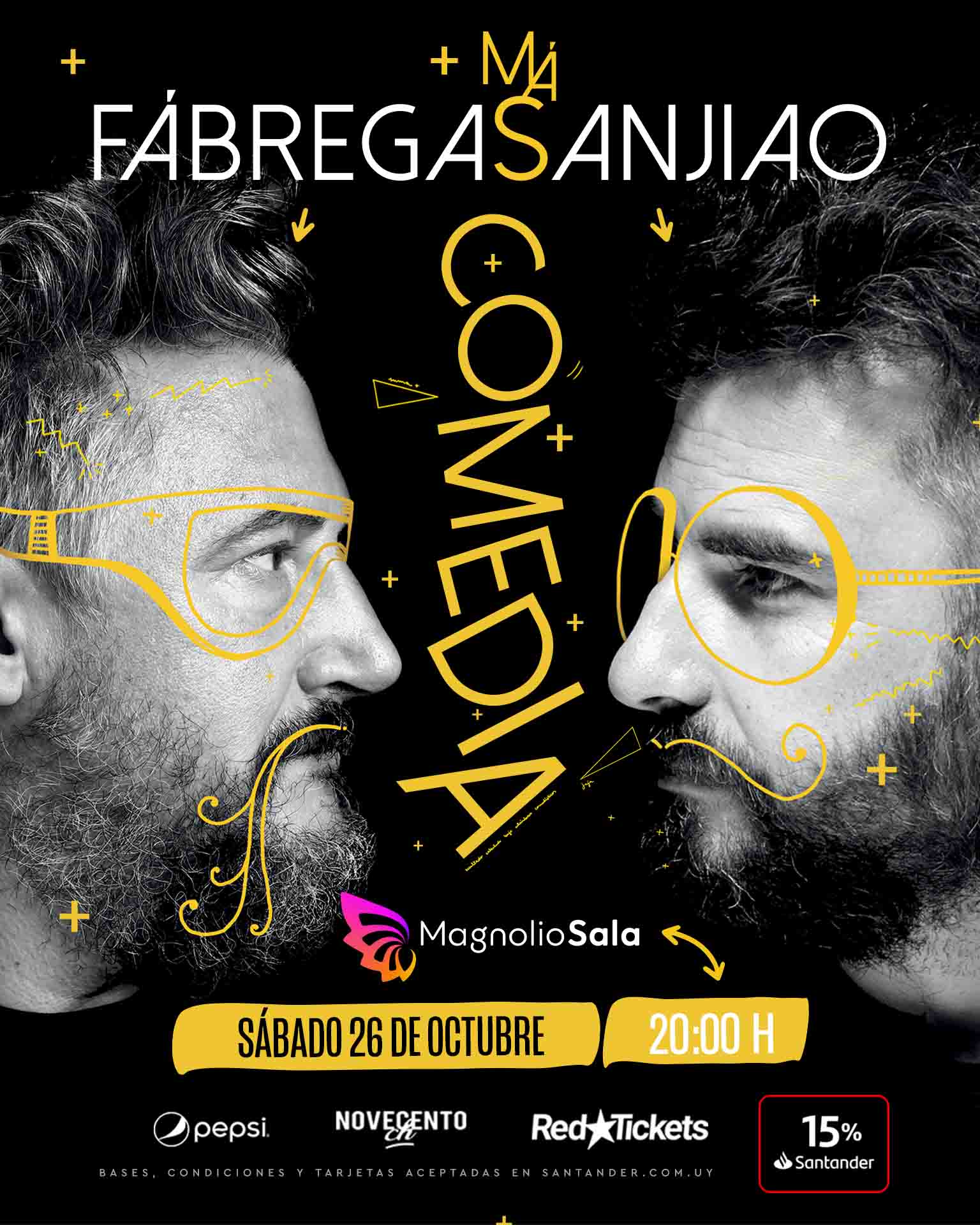 Fábregas + Sanjiao - Presentan su nuevo show de comedia juntos en Magnolio Sala