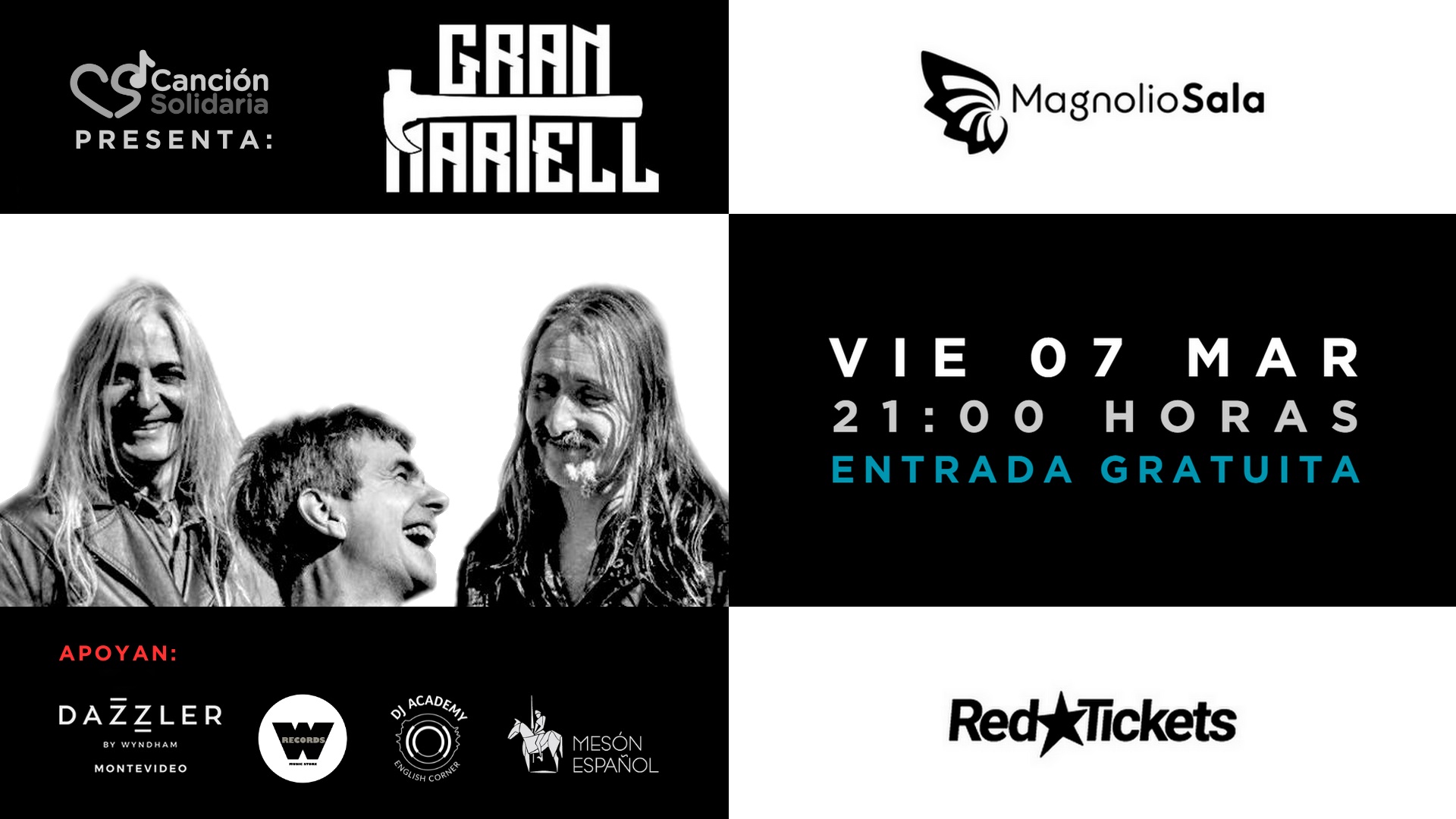 Gran Martell en Uruguay - Canción Solidaria 2025 en Magnolio Sala