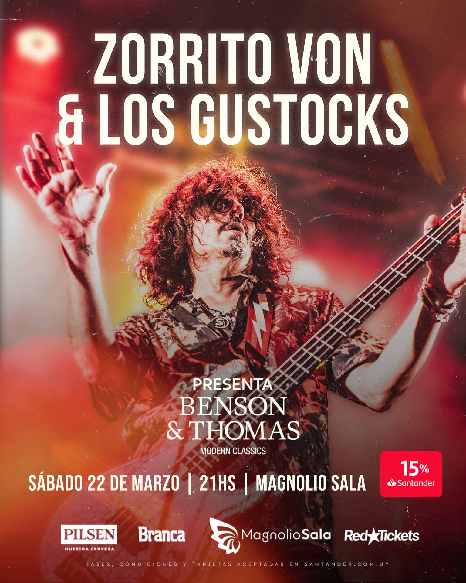 ZORRITO VON & LOS GUSTOCKS - Presenta: Benson&Thomas en Magnolio Sala