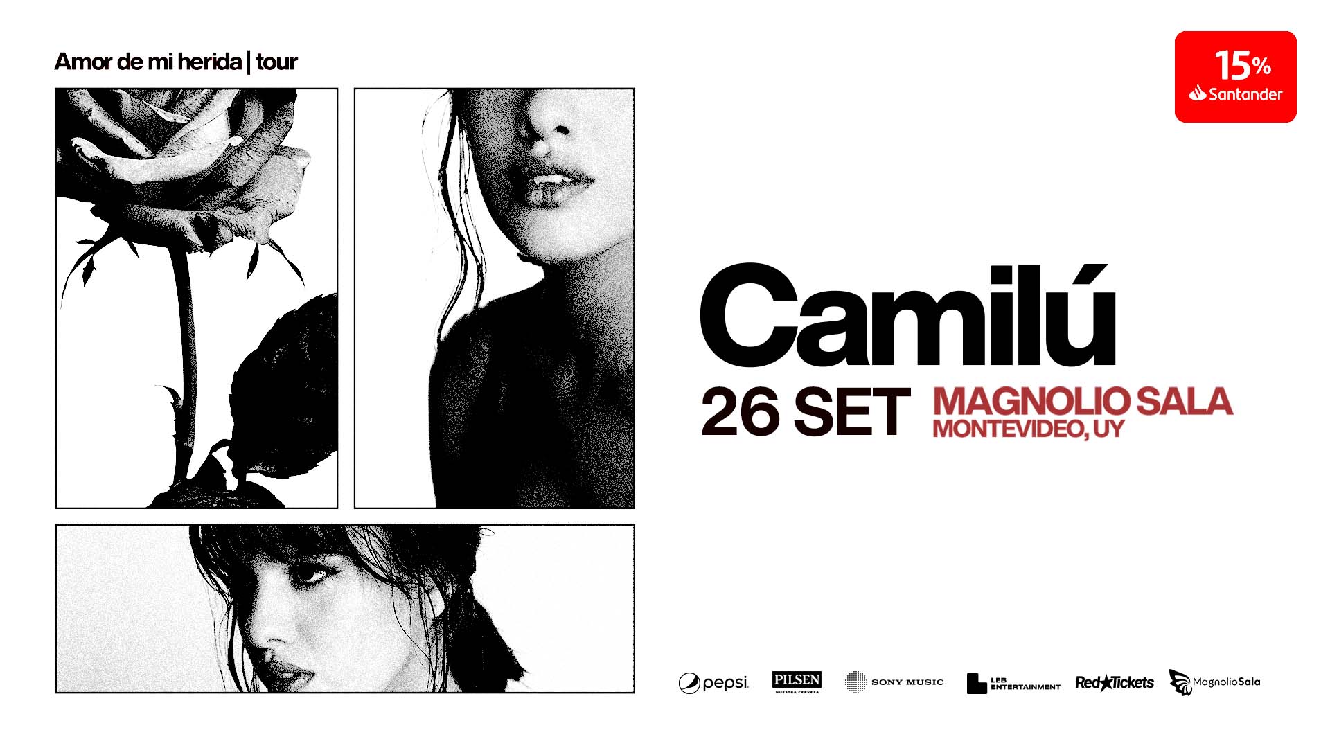 Camilú - Camilú, presenta: "Amor de mi herida", su tercer álbum de estudio, en un show íntimo y vibrante en Magnolio Sala