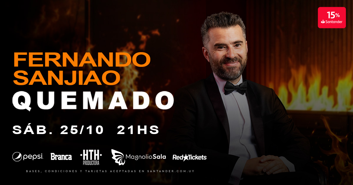 Fernando Sanjiao - Quemado - Fernando Sanjiao presenta su nuevo show de stand up en Magnolio Sala
