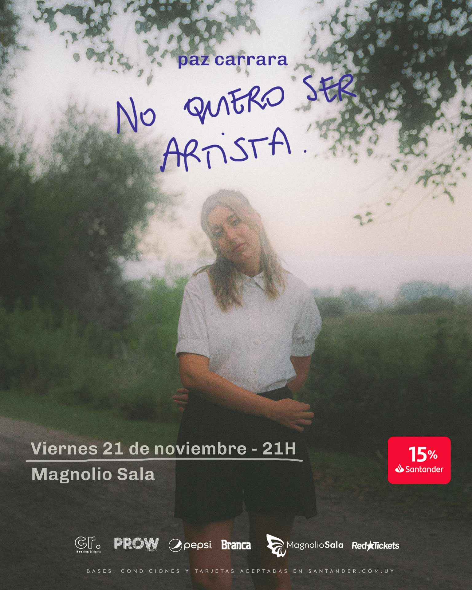 Paz Carrara - No quiero ser artista en Magnolio Sala