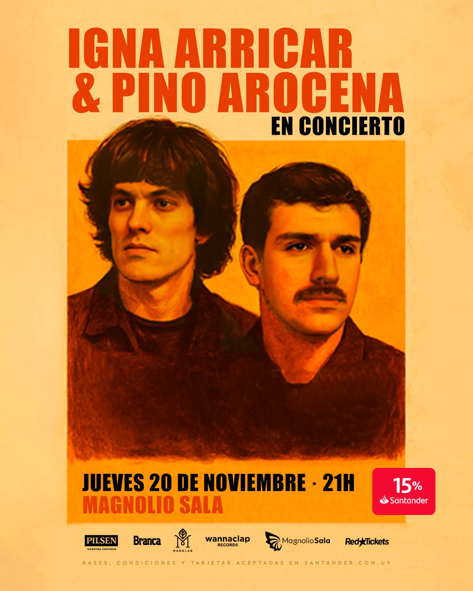 Igna Arricar & Pino Arocena en concierto - Igna Arricar & Pino Arocena llegan a Magnolio Sala con un espectáculo cuidadosamente improvisado en Magnolio Sala