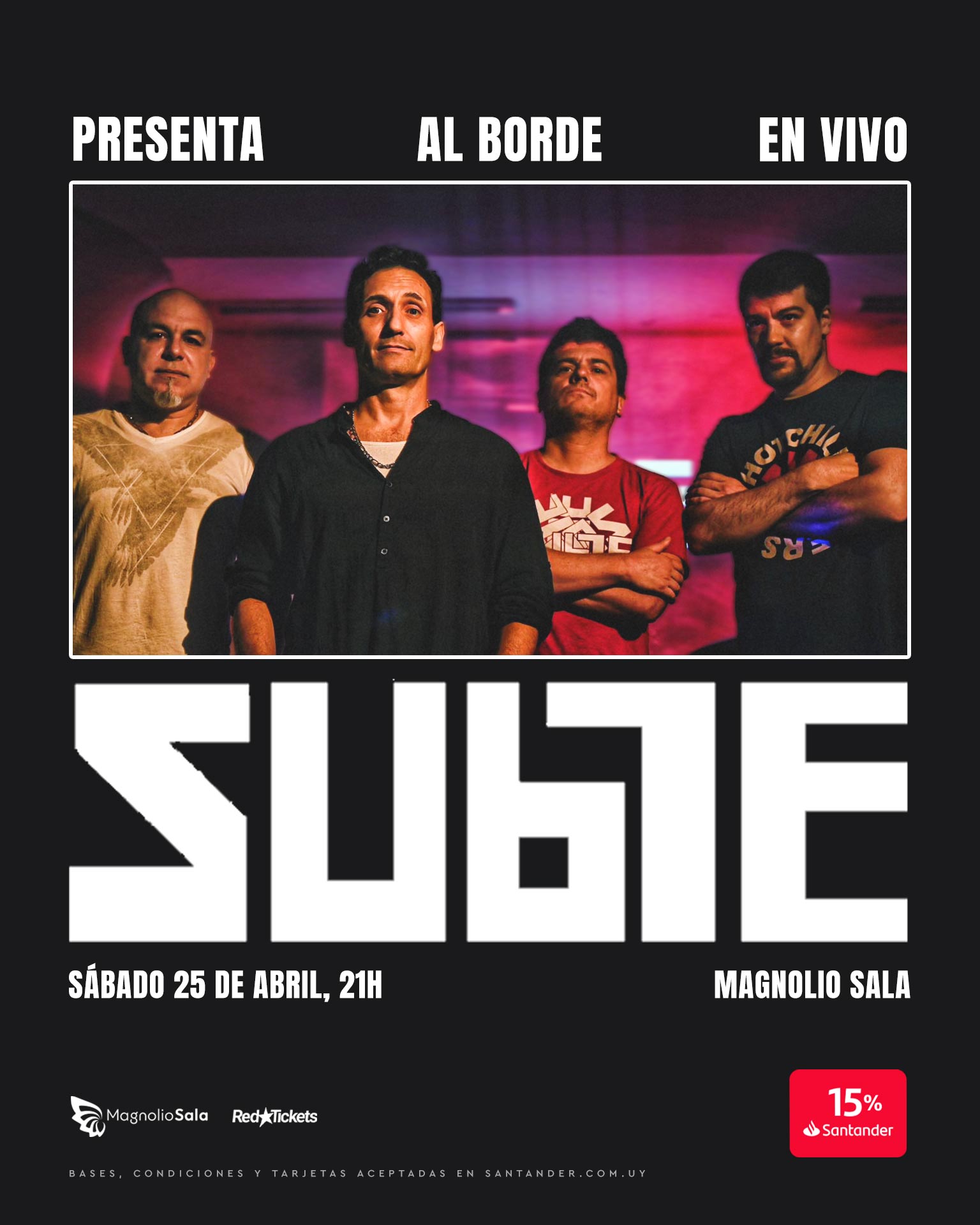 SUBTE - Presenta “Al Borde” en vivo en Magnolio Sala