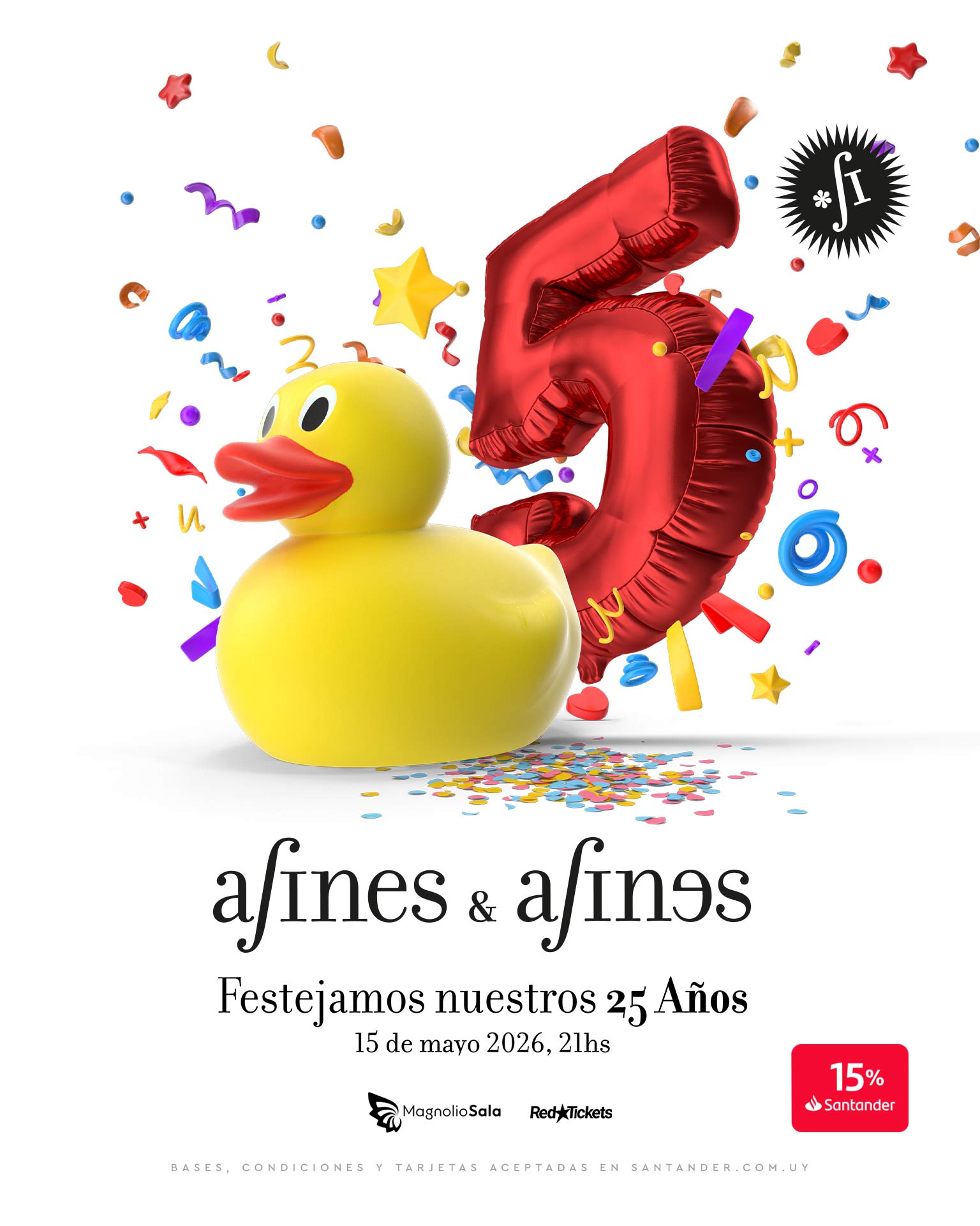 Afines y Afines - Festejamos nuestros 25 años en Magnolio Sala