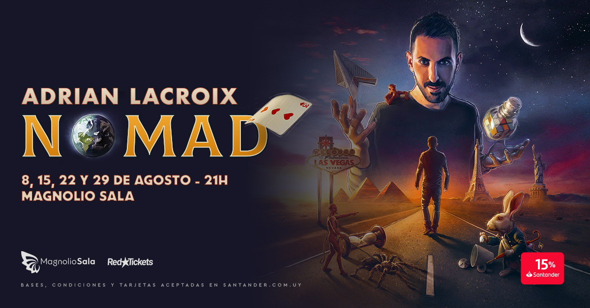 Adrián Lacroix - NOMAD - Ilusionista y mentalista en Magnolio Sala