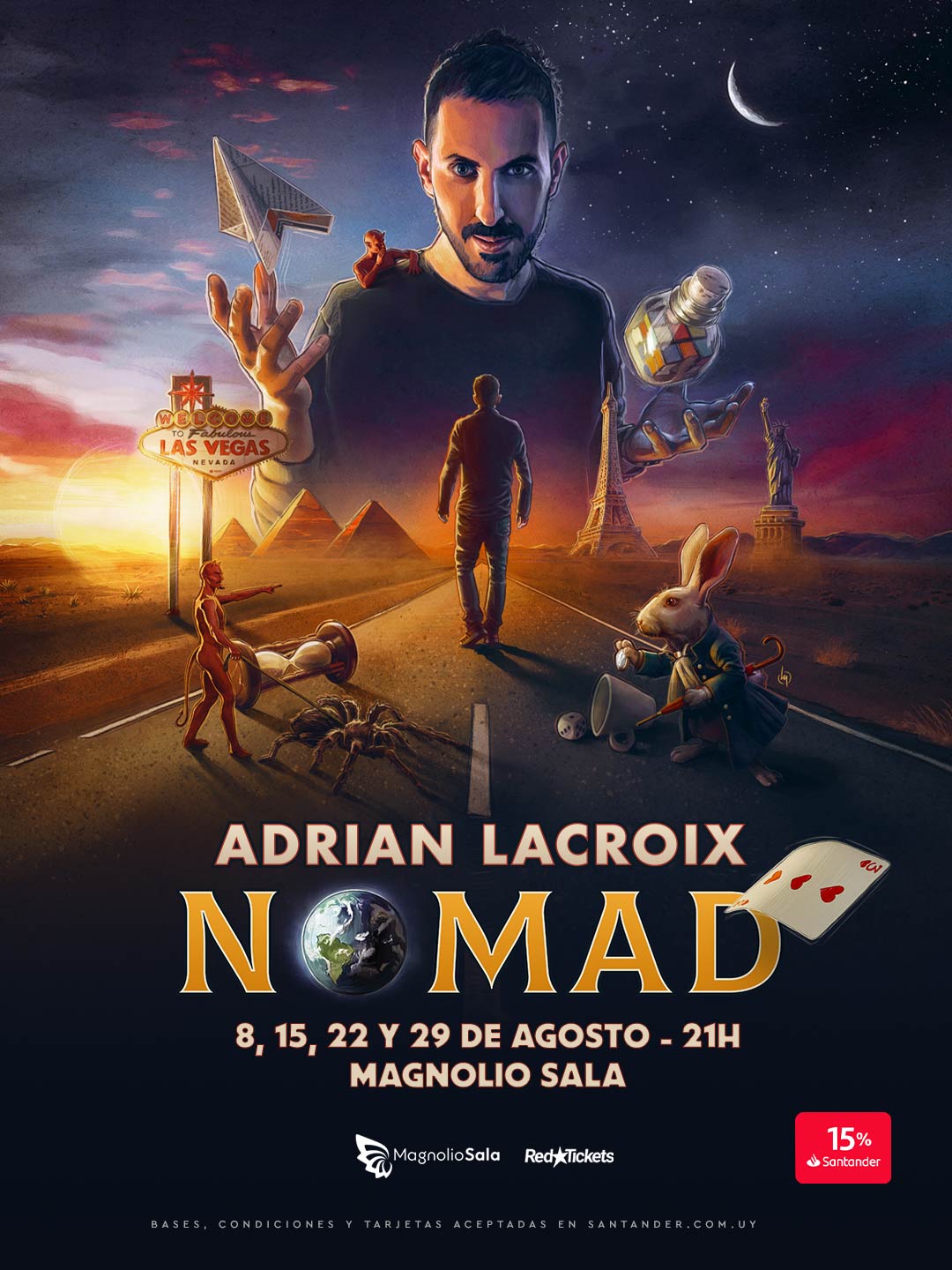 Adrián Lacroix - NOMAD - Ilusionista y mentalista en Magnolio Sala