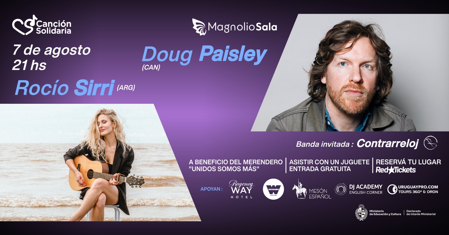 Canción Solidaria presenta a Doug Paisley (CAN) y Rocío Sirri (ARG) - - en Magnolio Sala