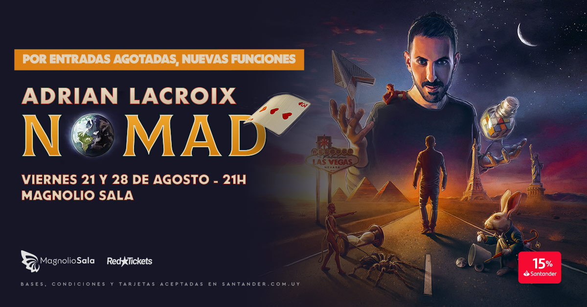 Adrián Lacroix - NOMAD - Ilusionista y mentalista en Magnolio Sala