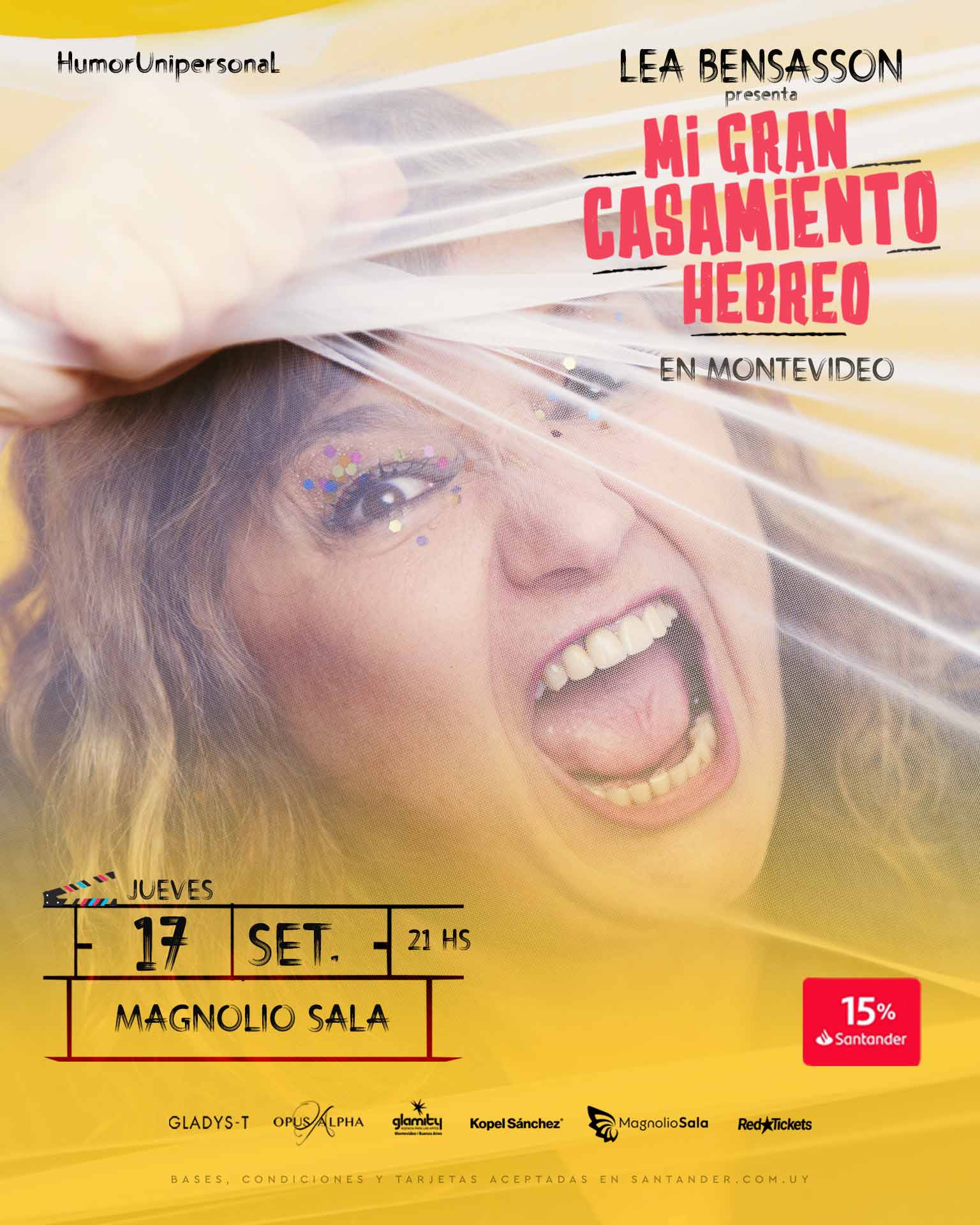 LEA BENSASSON - Mi gran casamiento hebreo - HumorUnipersonal en Magnolio Sala