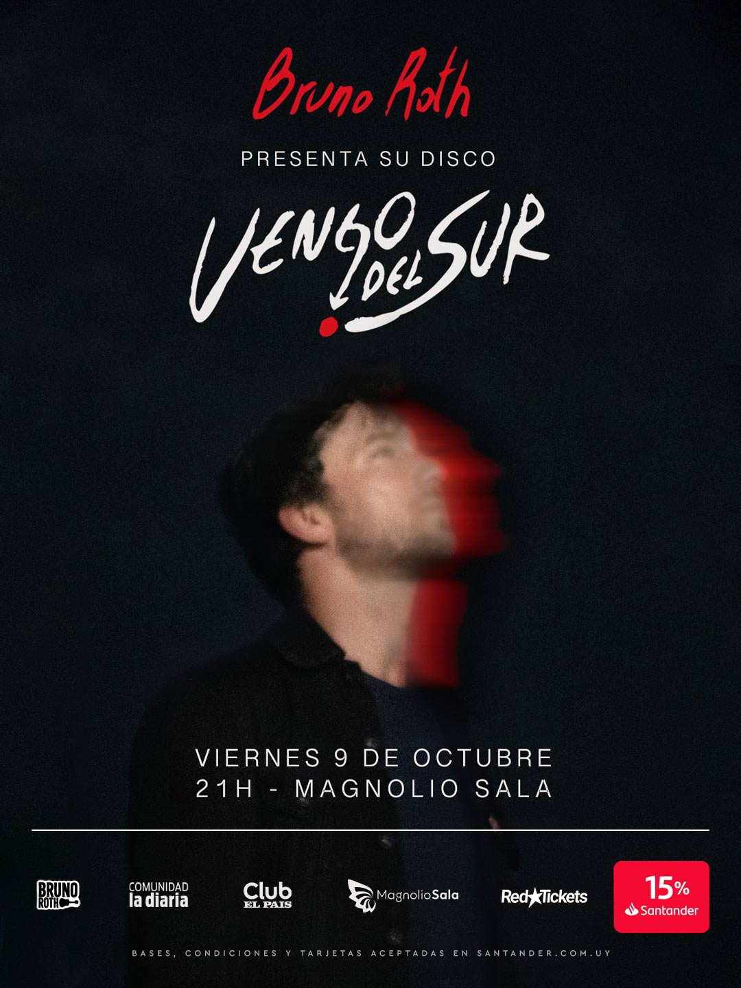Bruno Roth presenta su disco "Vengo del Sur" - - en Magnolio Sala