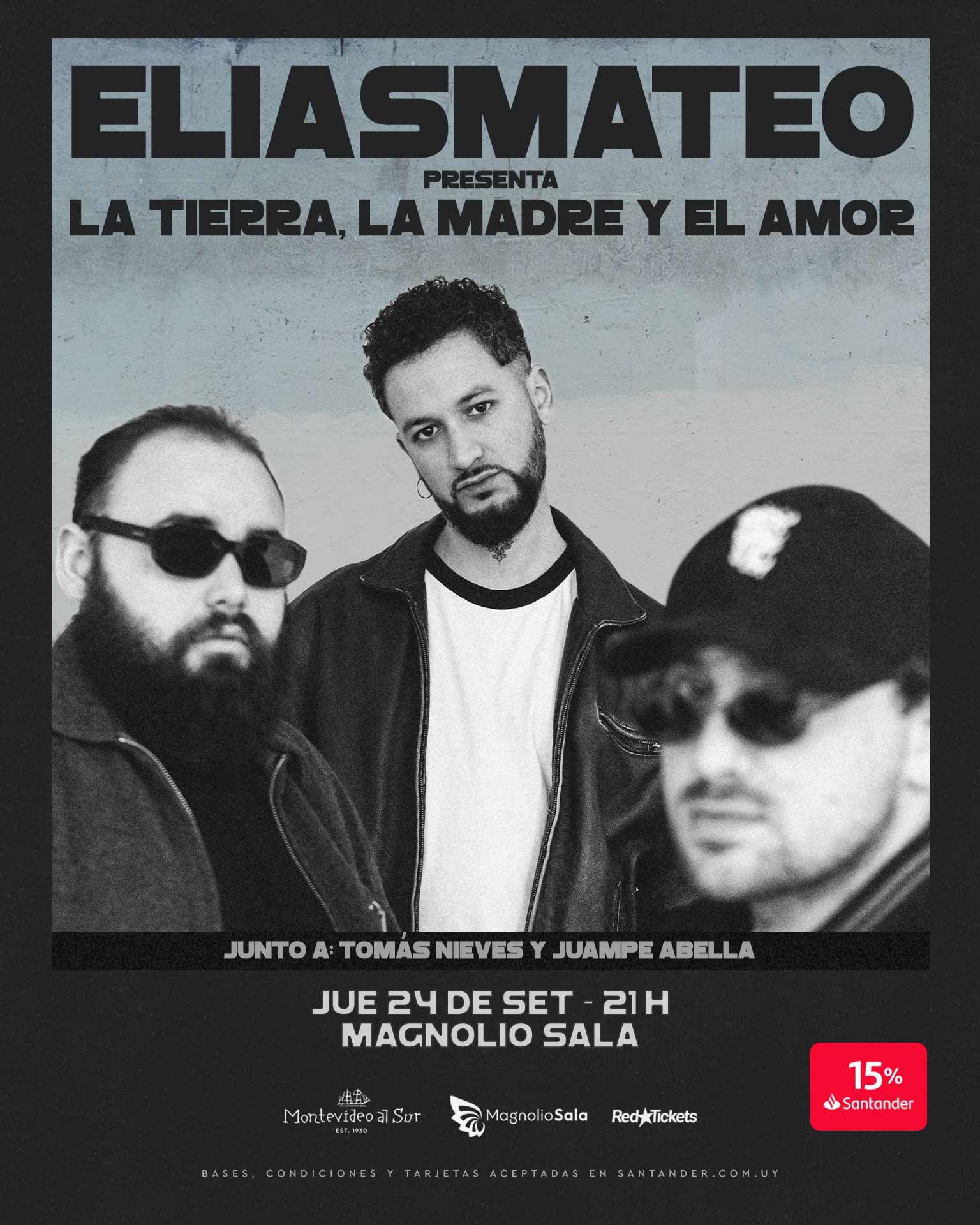 ELIASMATEO Presenta: La Tierra, La Madre y El Amor. Junto a Tomás Nieves y Juampe Abella - - en Magnolio Sala