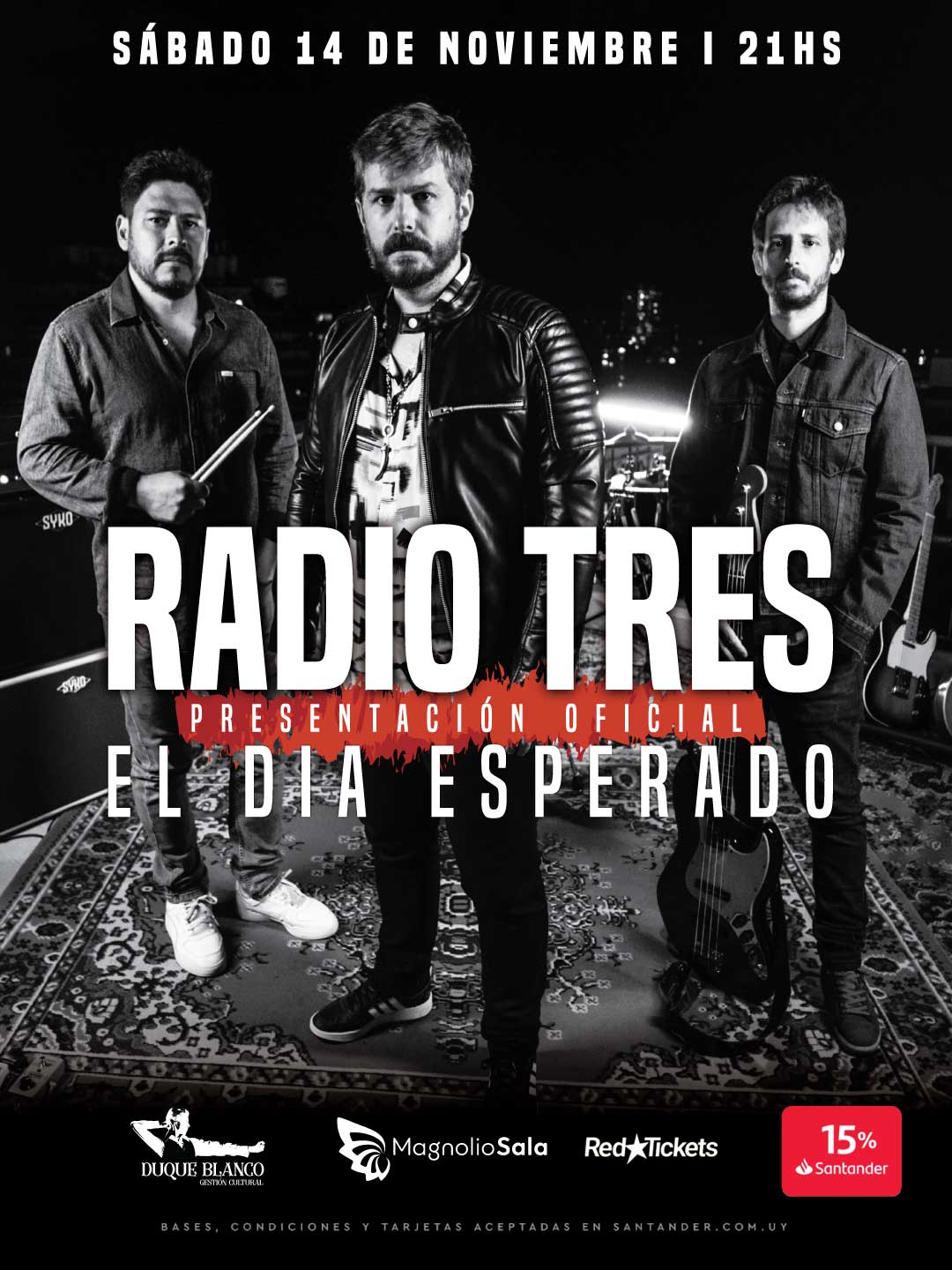 RADIO TRES – Presentación Oficial - EL DÍA ESPERADO en Magnolio Sala
