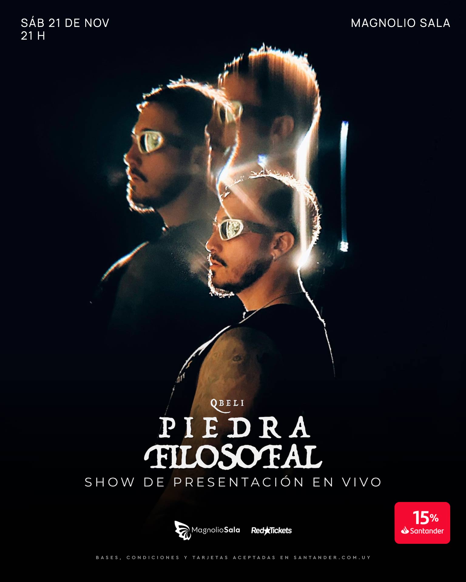 QBELI - Piedra Filosofal - Show de presentación en vivo en Magnolio Sala