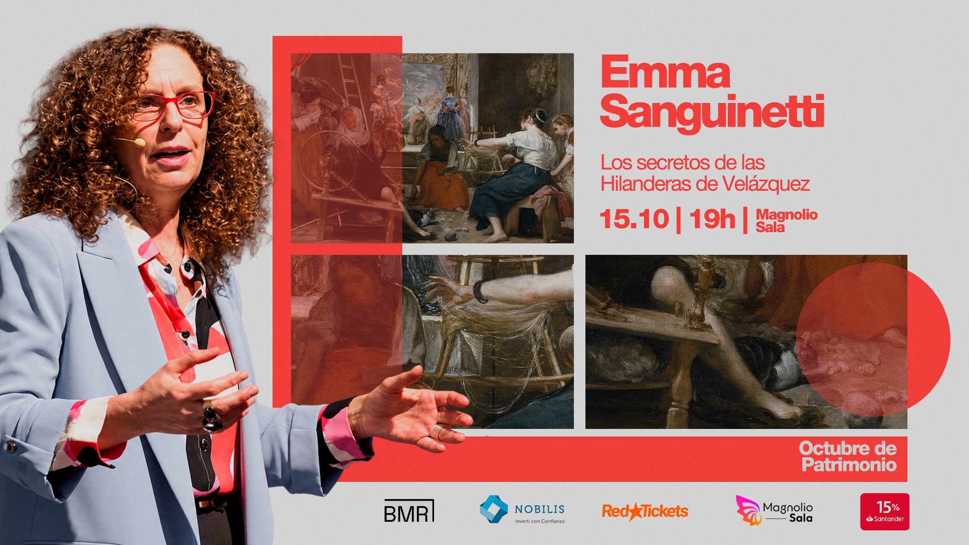 Emma Sanguinetti - Los secretos de las Hilanderas de Velázquez - Octubre de Patrimonio en Magnolio Sala