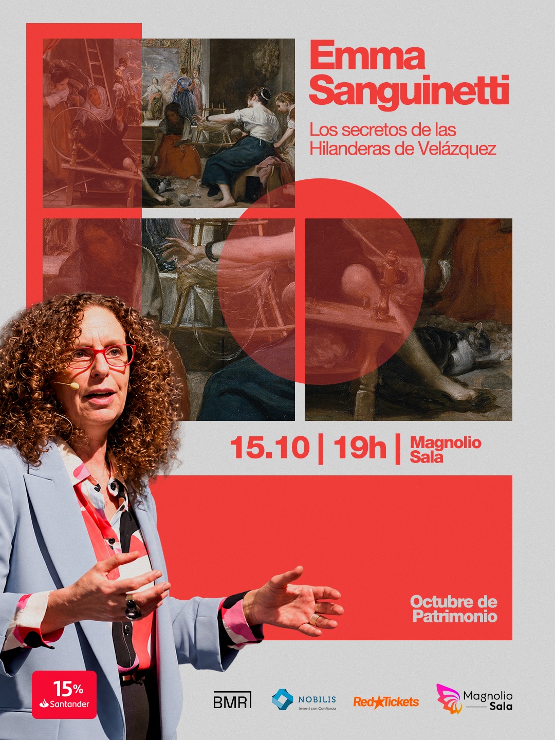 Emma Sanguinetti - Los secretos de las Hilanderas de Velázquez - Octubre de Patrimonio en Magnolio Sala