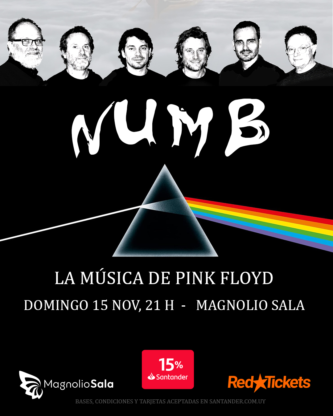 NUMB - La música de PINK FLOYD en Magnolio Sala